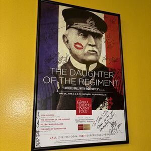 Signed! Daughter of the Regiment Gaetano Donizetti Opera of Saint Louis Poster